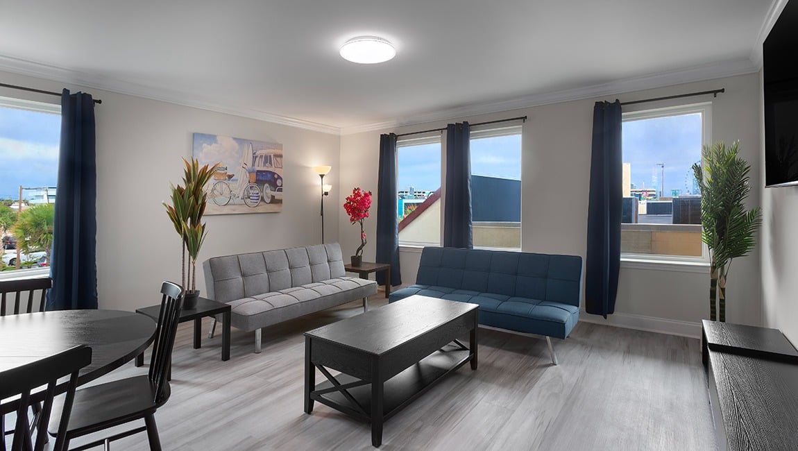 Ocean Escape Boardwalk | 1 Bedroom Boulevard View Condo (Sleeps 6)