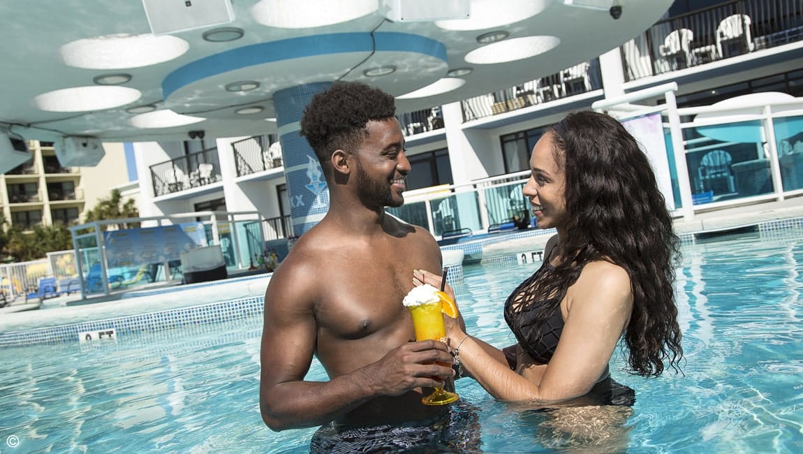 Couple at the pool