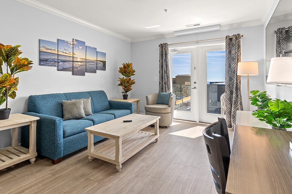 Ocean Escape condo living room